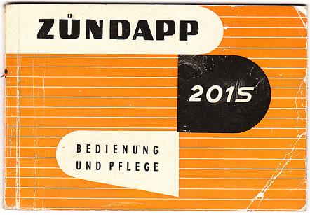 Original Bedienung und Pflege Typ 201 S